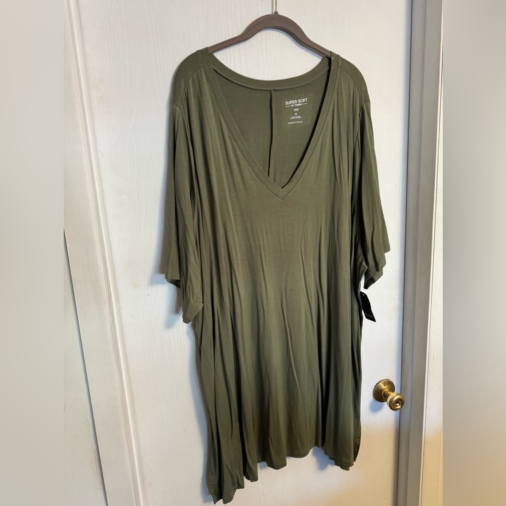Plus size T shirt tunic length
